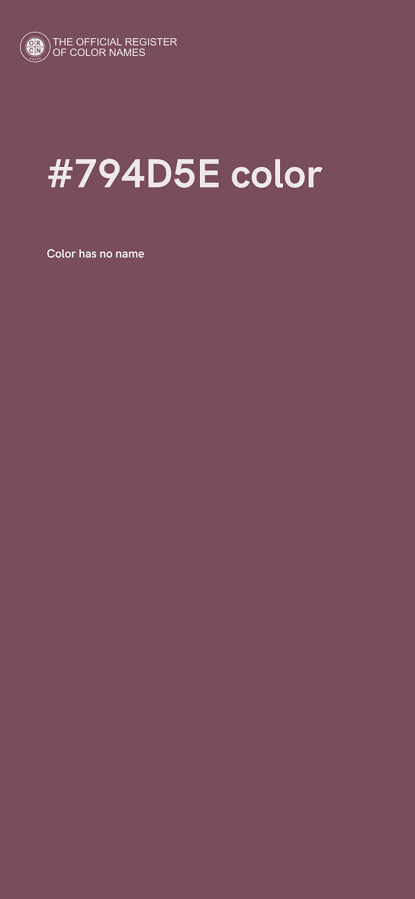 #794D5E color image