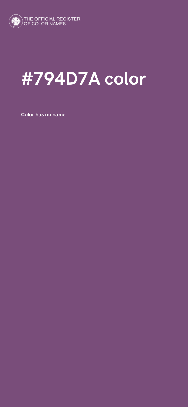 #794D7A color image