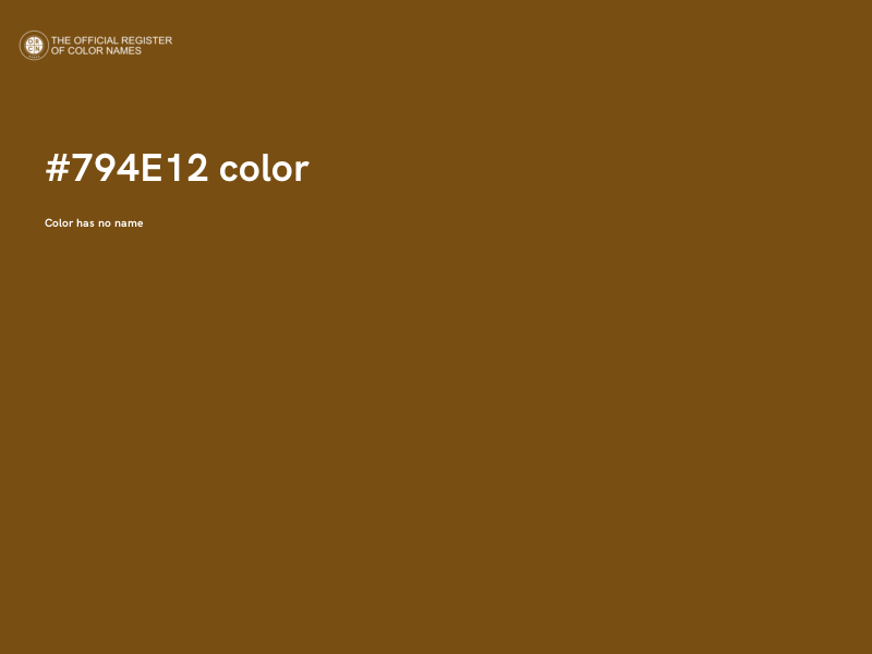 #794E12 color image