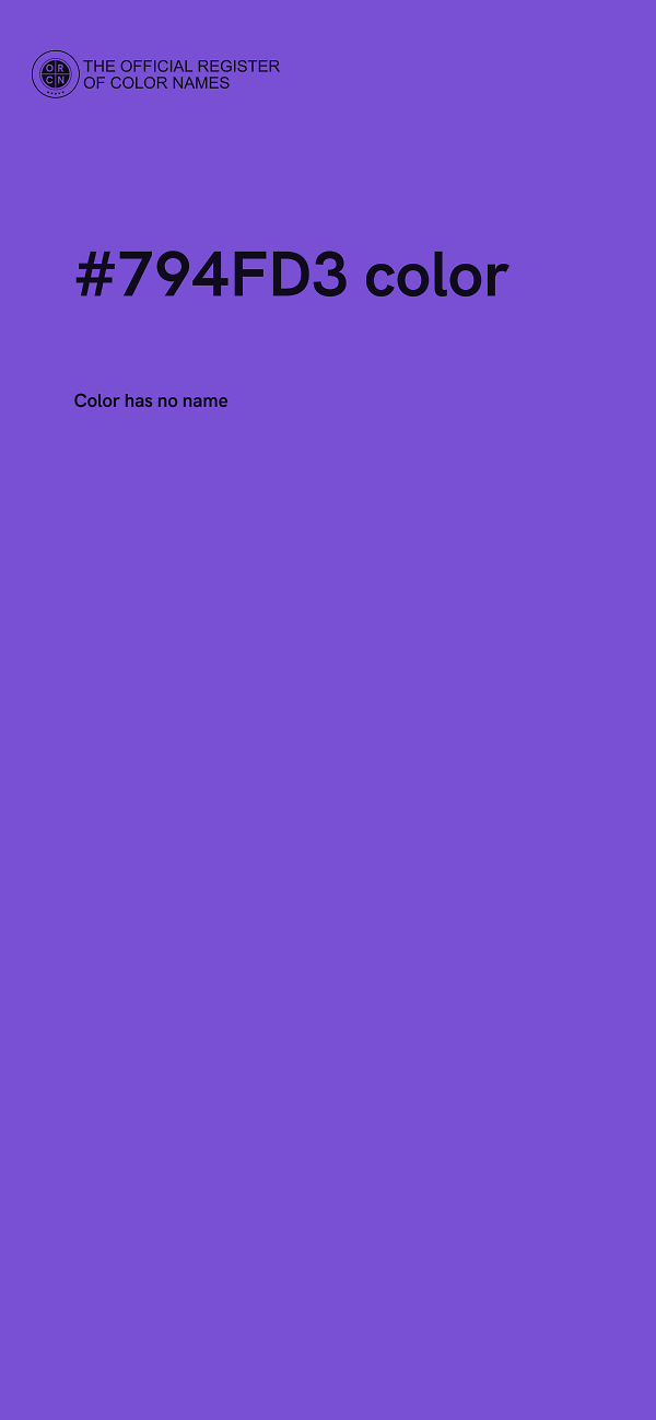 #794FD3 color image