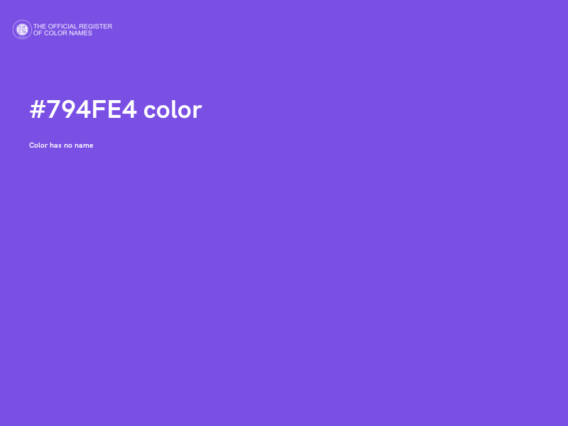 #794FE4 color image
