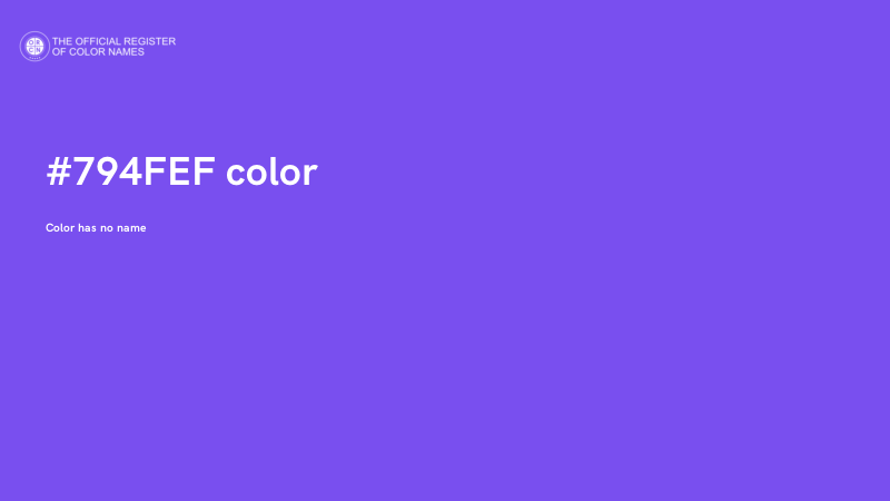 #794FEF color image