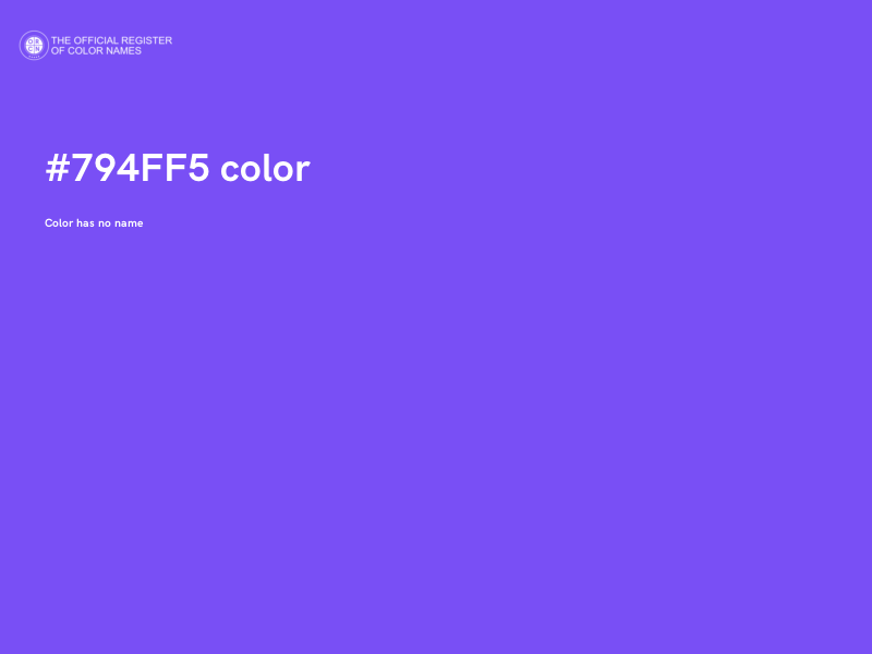 #794FF5 color image