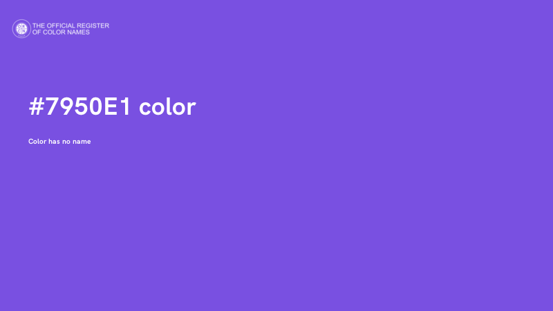 #7950E1 color image