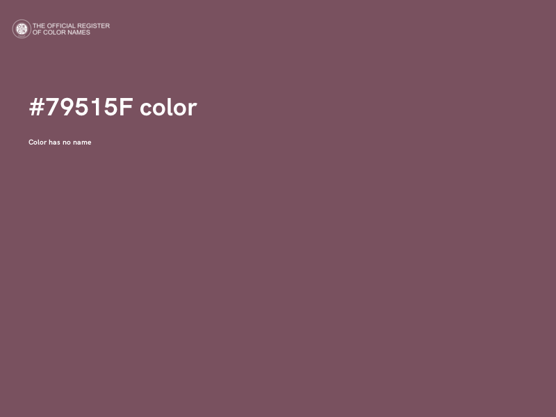 #79515F color image