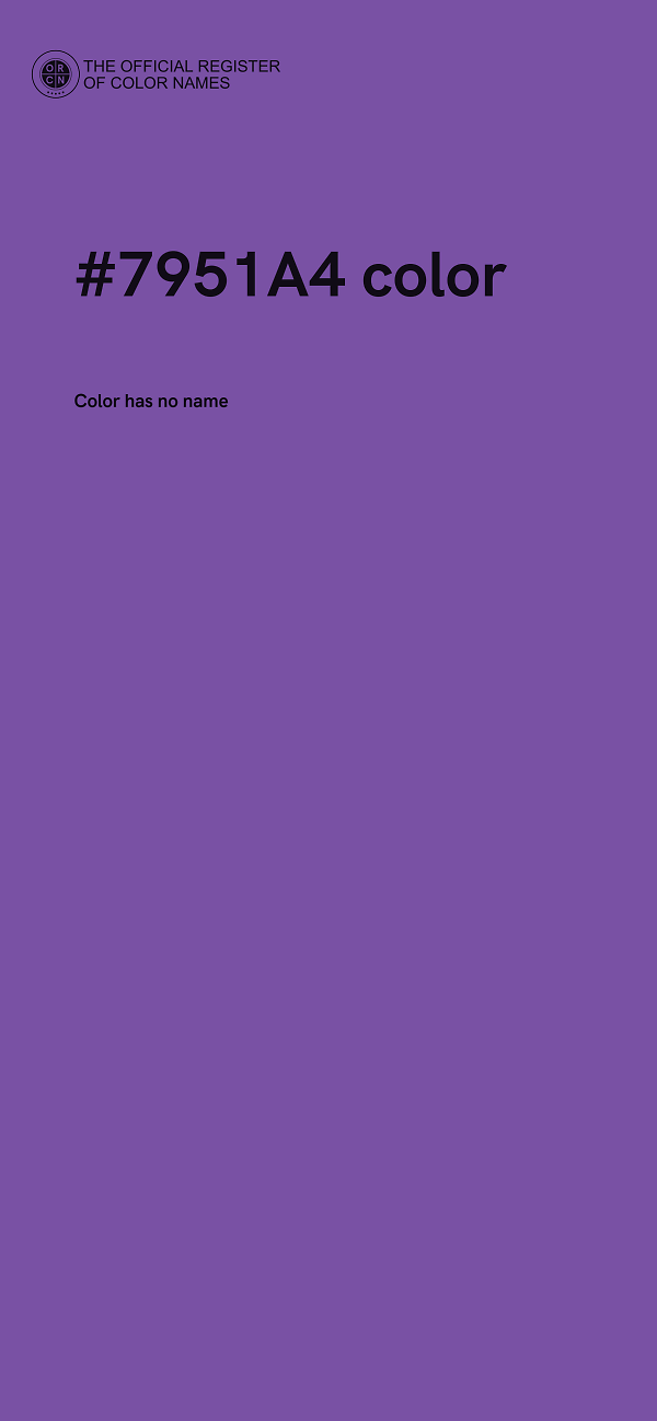 #7951A4 color image