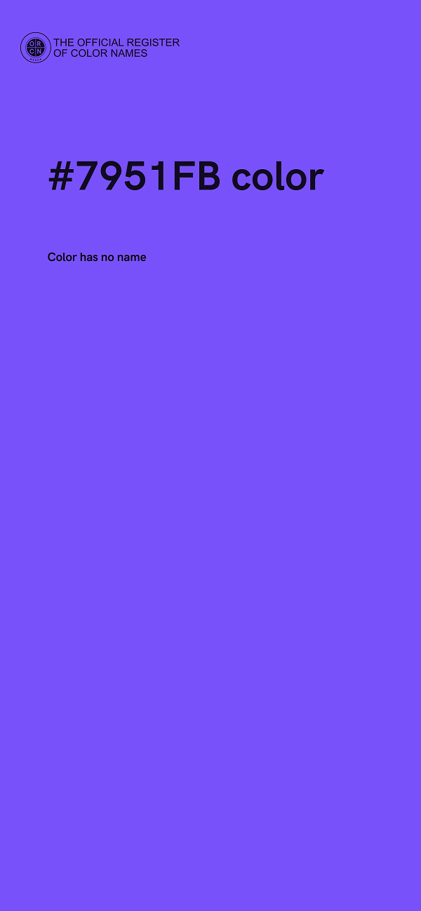 #7951FB color image