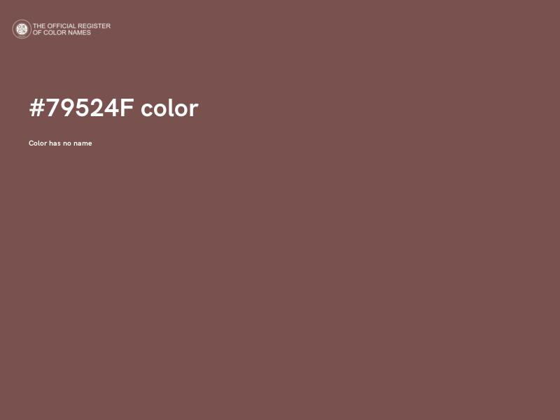 #79524F color image