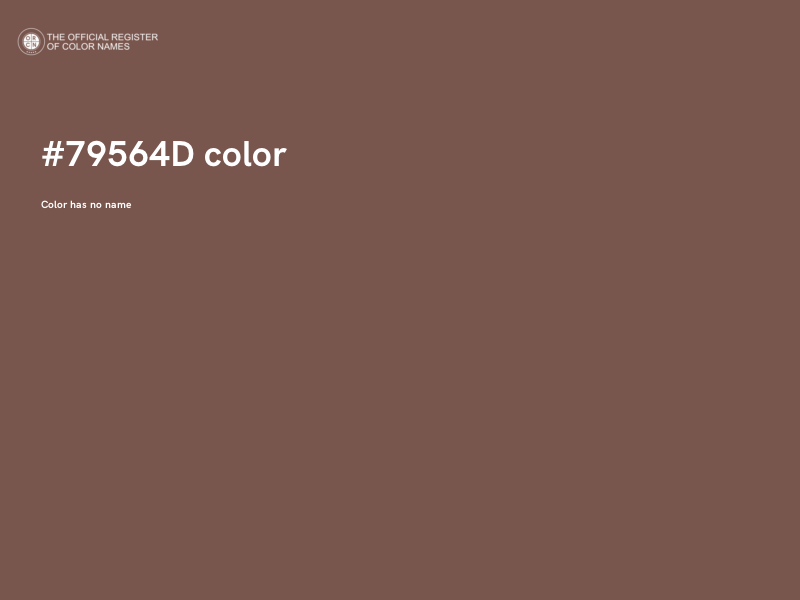 #79564D color image