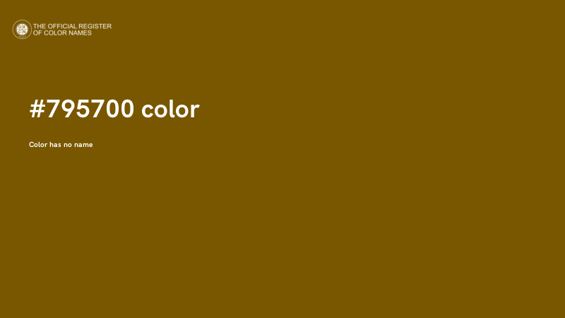 #795700 color image