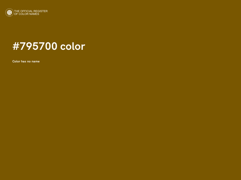 #795700 color image