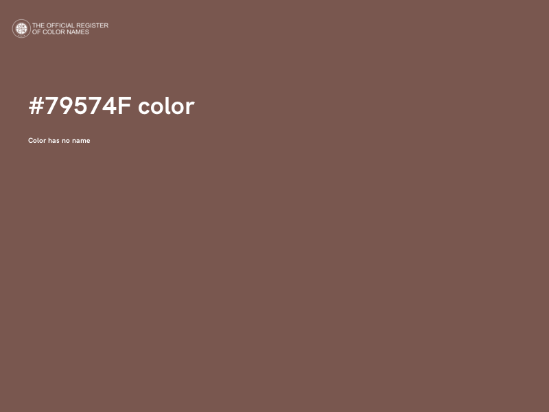 #79574F color image