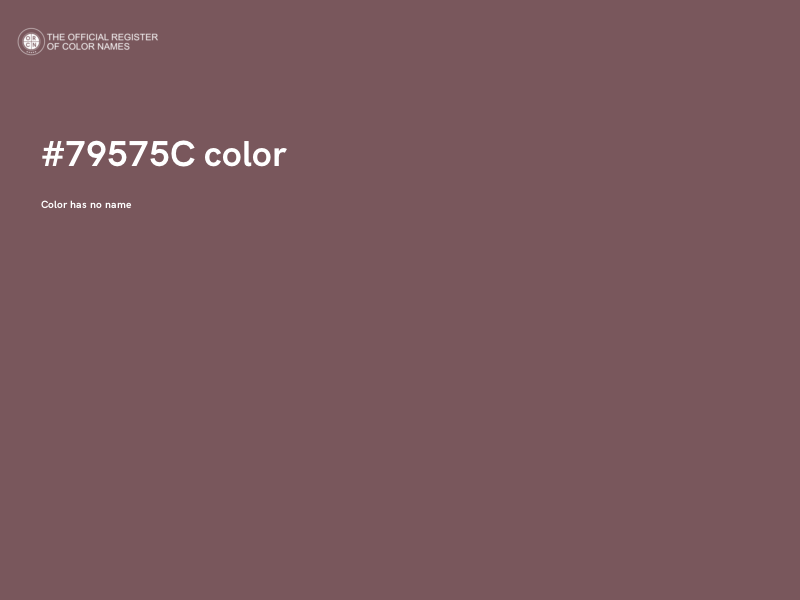 #79575C color image