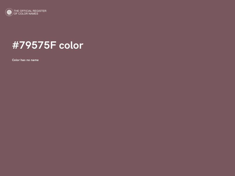 #79575F color image
