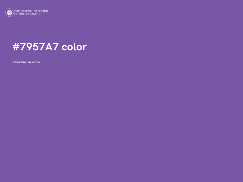 #7957A7 color image