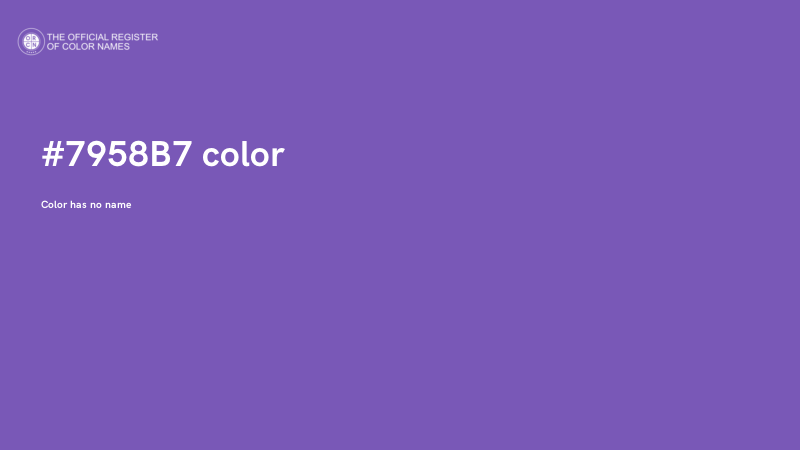 #7958B7 color image
