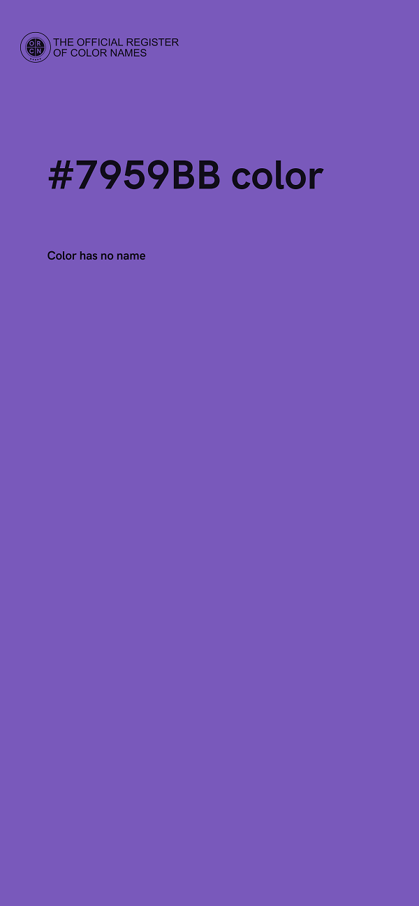 #7959BB color image