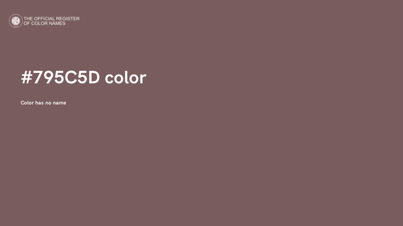 #795C5D color image