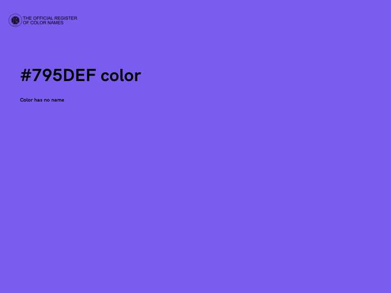 #795DEF color image