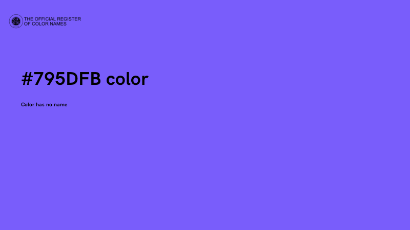 #795DFB color image