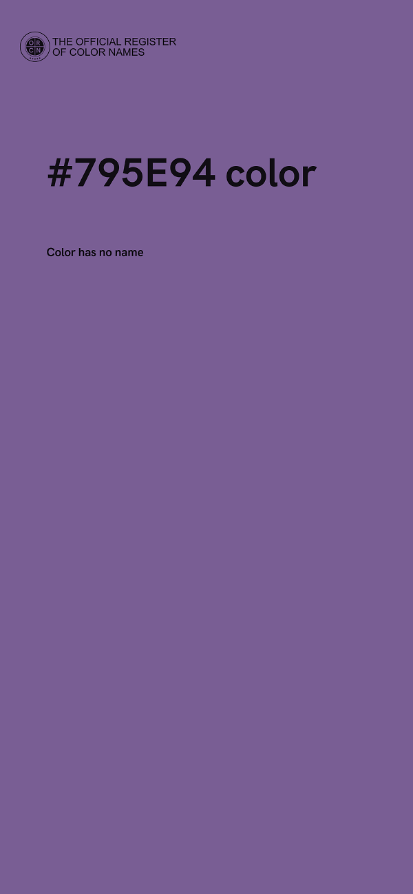 #795E94 color image