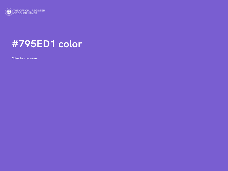 #795ED1 color image