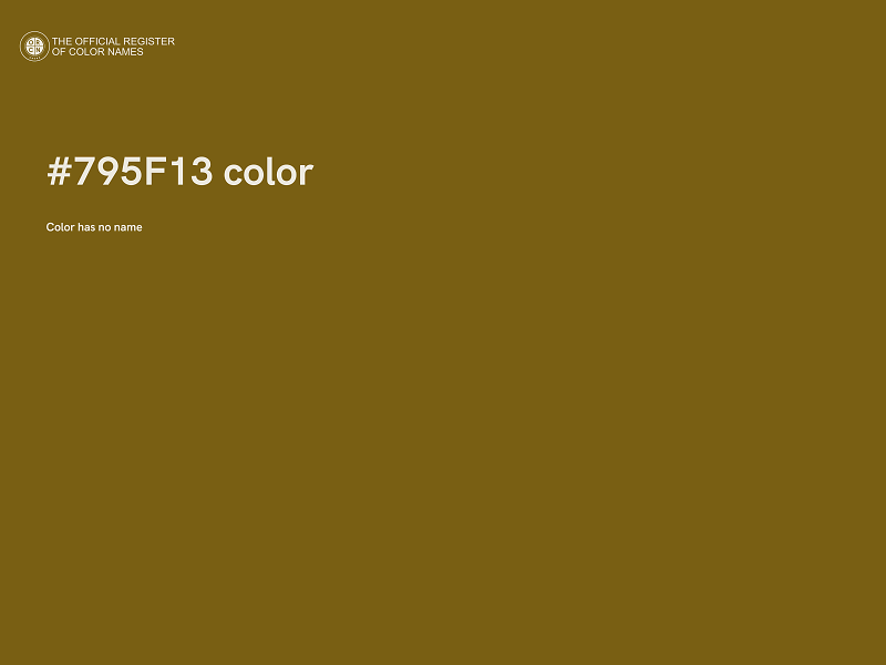 #795F13 color image