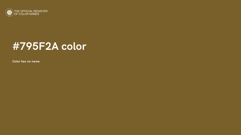 #795F2A color image