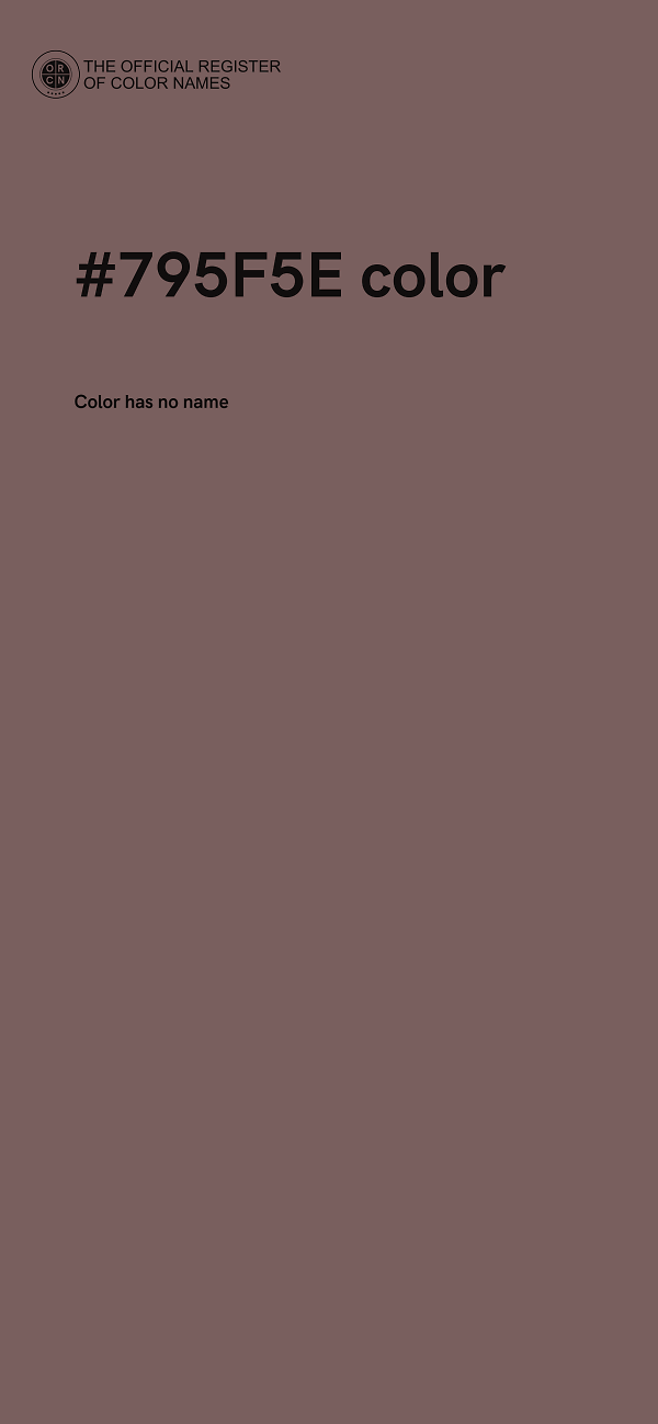 #795F5E color image