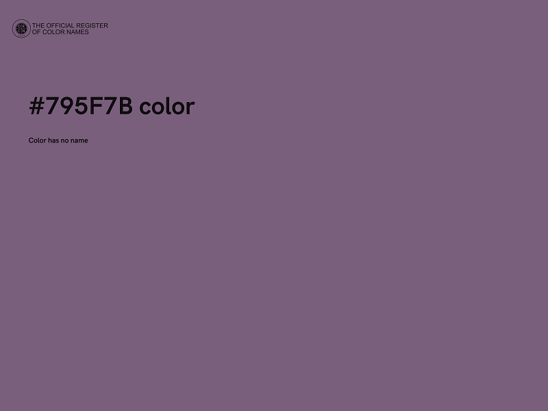 #795F7B color image