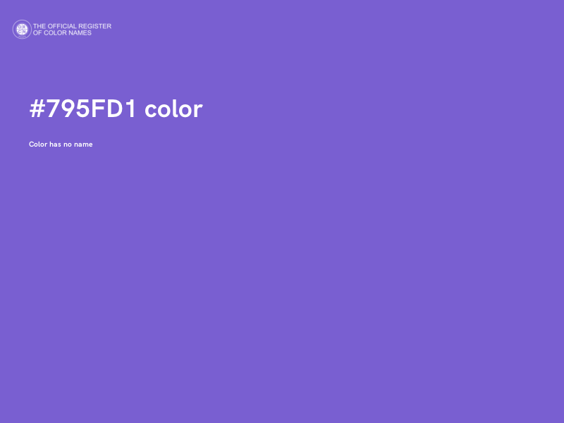#795FD1 color image