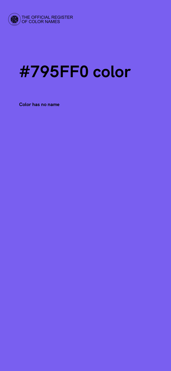 #795FF0 color image
