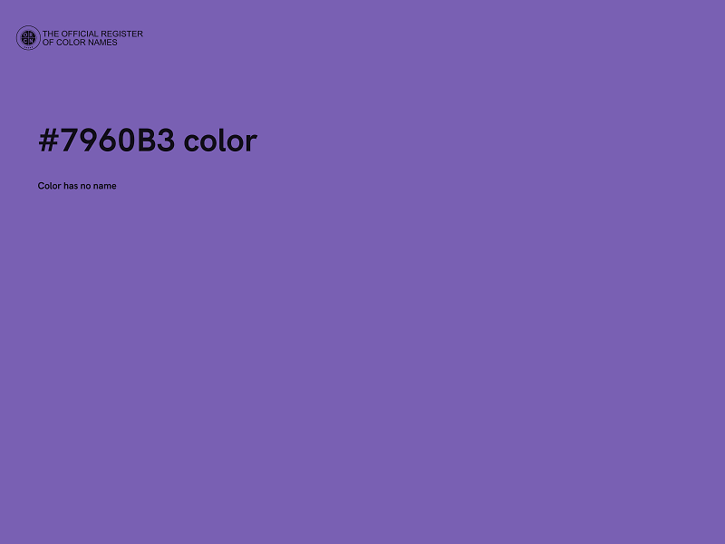 #7960B3 color image