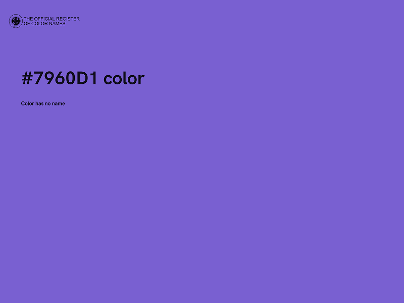 #7960D1 color image