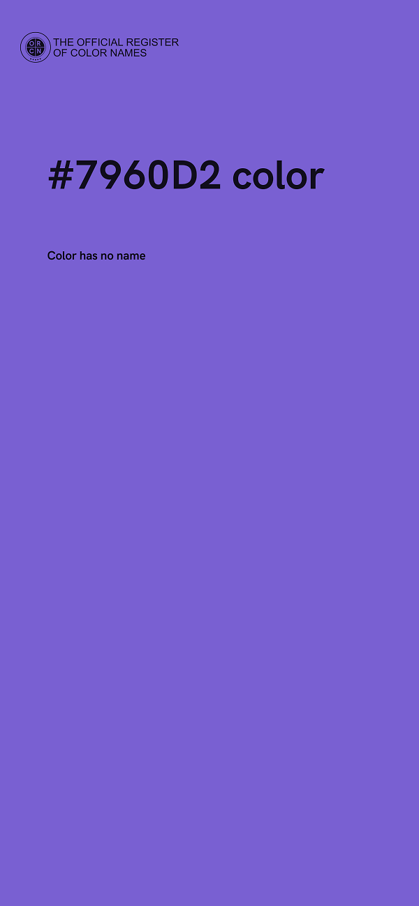 #7960D2 color image