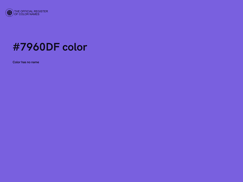 #7960DF color image