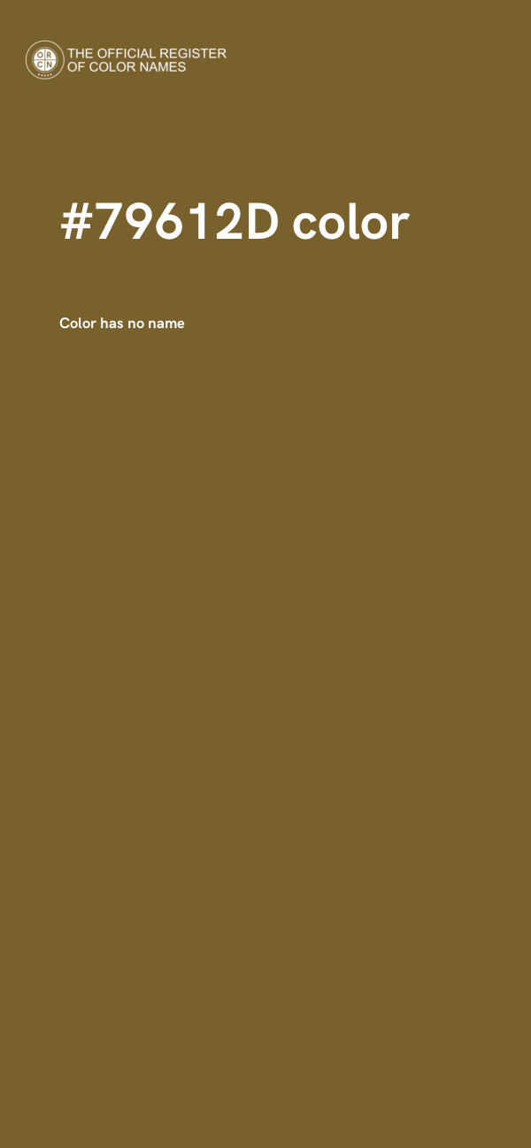 #79612D color image