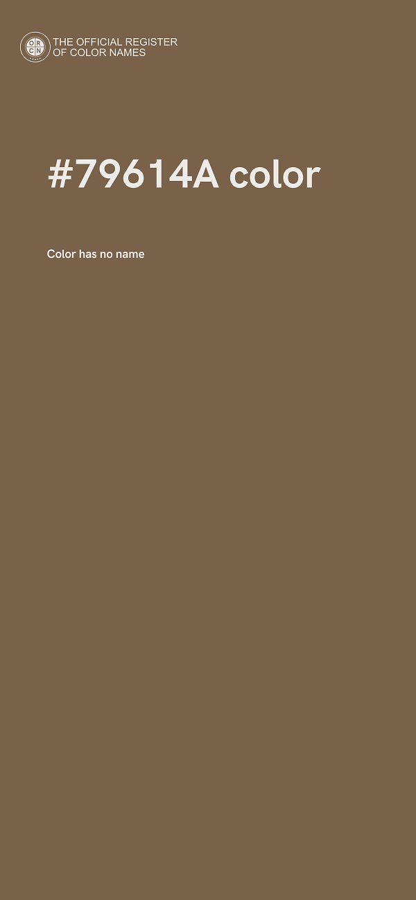 #79614A color image