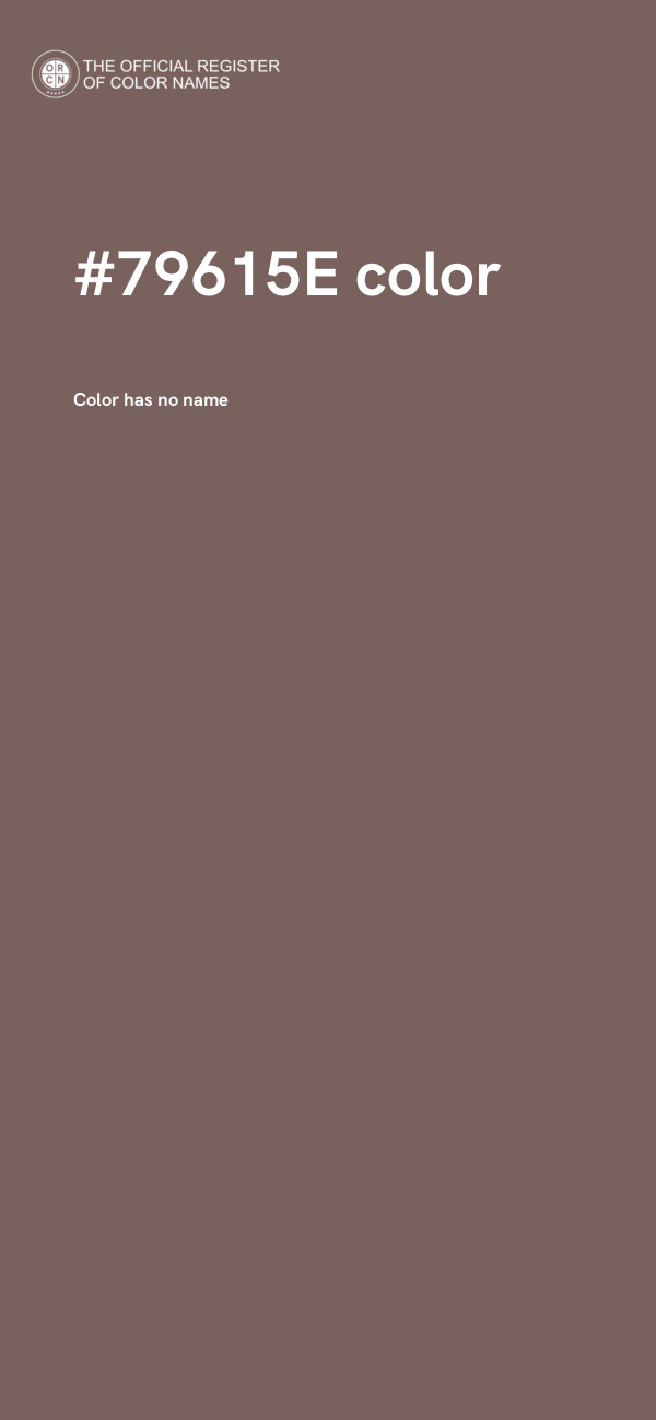 #79615E color image