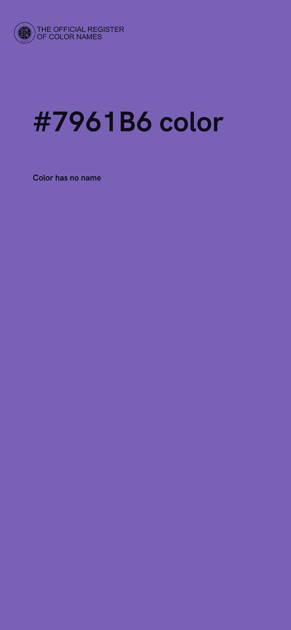 #7961B6 color image