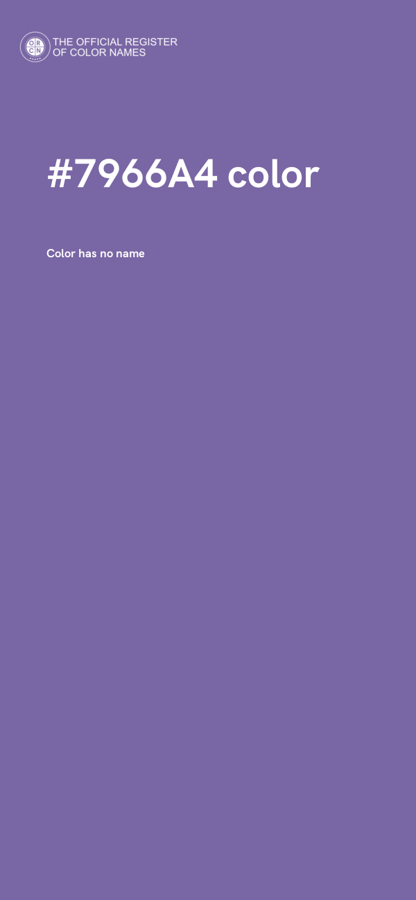 #7966A4 color image