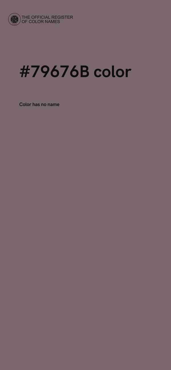 #79676B color image