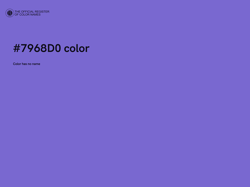 #7968D0 color image