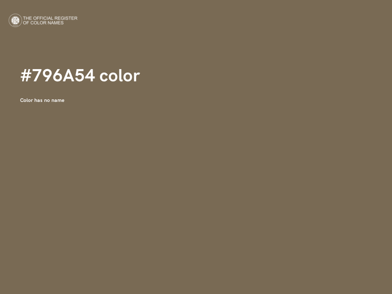 #796A54 color image