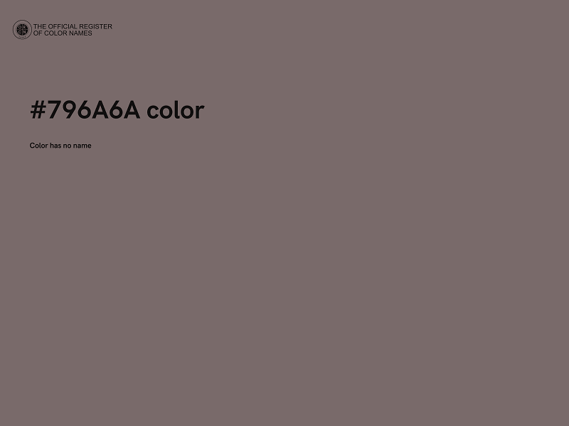 #796A6A color image