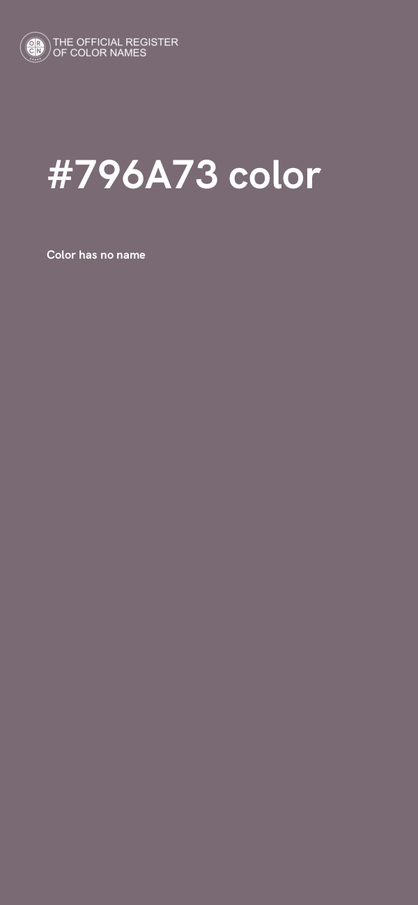 #796A73 color image
