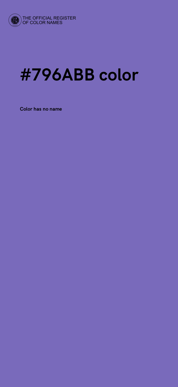 #796ABB color image