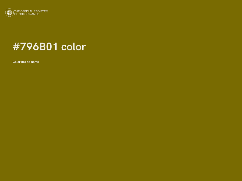 #796B01 color image