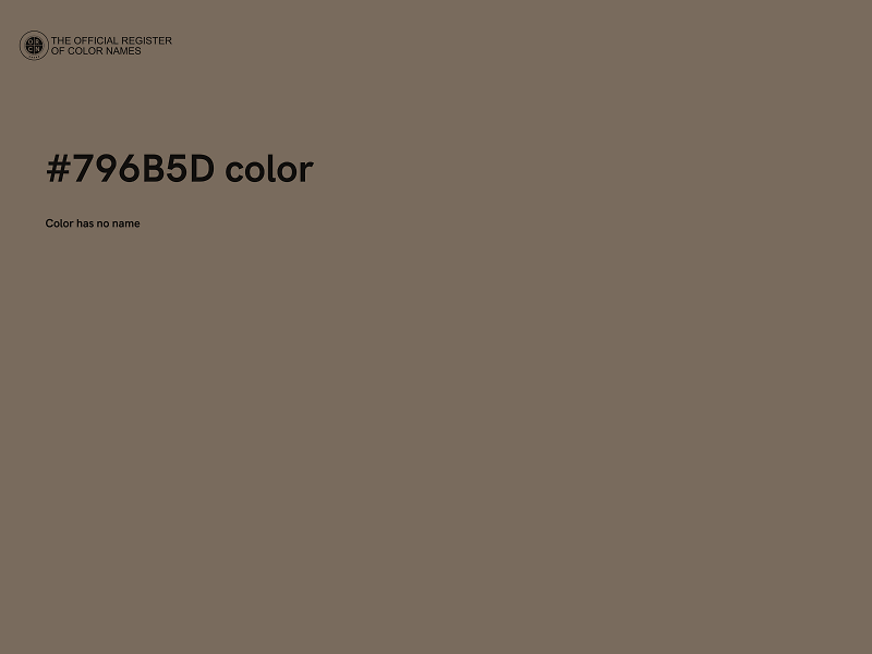 #796B5D color image