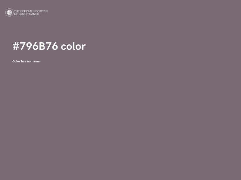 #796B76 color image